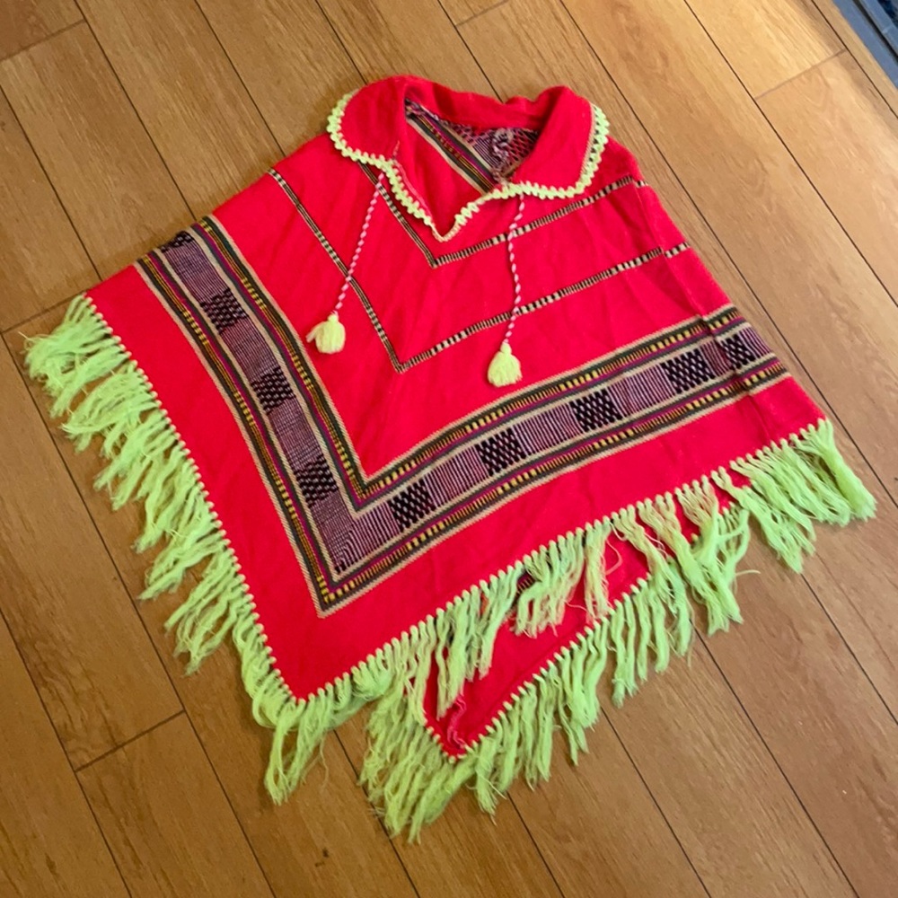 Neon Vintage poncho